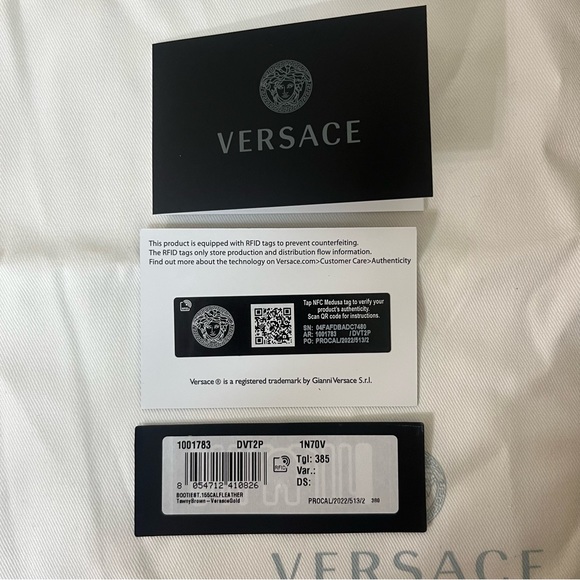 Versace Tan Platform Boots - Picture 10 of 12